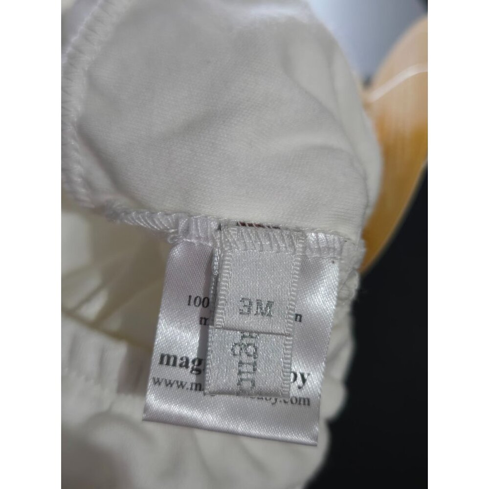 NWT Magnolia Baby White Ruffle Diaper Cover Bloomers Size‎ 3 Months Neutral - Picture 7 of 11